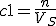 c1=\frac{n}{V_S}