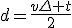 d=\frac{v\Delta t}{2}