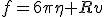 f=6\pi\eta Rv