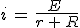 i\,=\,\frac{E\,}{r\,+\,R}