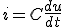 i=C\frac{du}{dt}