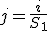 j = \frac{i}{S_1}