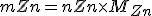 mZn = nZn \times M_{Zn}