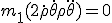 m_1(2 \dot \rho \dot \theta + \rho \ddot \theta )= 0