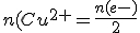 n(Cu^{2+}=\frac{n(e-)}{2}