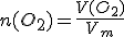 n(O_2) = \frac{V(O_2)}{V_m}