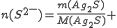 n(S^2^-)=\frac{m(Ag_2S)}{M(Ag_2S)} 