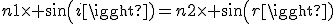 n1\times sin(i)=n2\times sin(r)