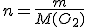 n=\frac{m}{M(O_2)}