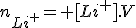 n_{Li^+}= [Li^+].V