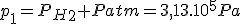 p_1=P_H_2+Patm=3,13.10^5Pa
