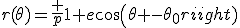 r(\theta)=\frac {p}{1+e\cos\left(\theta -\theta_0\right)}