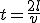 t=\frac{2l}{v}