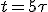 t=5\tau