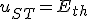 u_{ST}=E_{th}