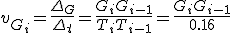 v_{G_i}=\frac{\Delta_G}{\Delta_t}=\frac{G_iG_{i-1}}{T_iT_{i-1}}=\frac{G_iG_{i-1}}{0.16}