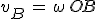v_B\,=\,\omega\,OB