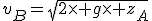 v_B=\sqrt{2\times g\times z_A}