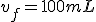 v_f=100mL