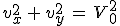 v_x^2\,+\,v_y^2\,=\,V_0^2