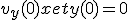 v_y(0)x et y(0) = 0