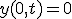 y(0,t)=0