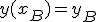 y(x_B)=y_B
