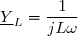 \underline{Y}_L=\dfrac{1}{jL\omega}