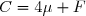 C=4\mu F
