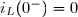 i_L(0^-)=0