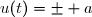 u(t)=\pm a