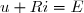u+Ri=E